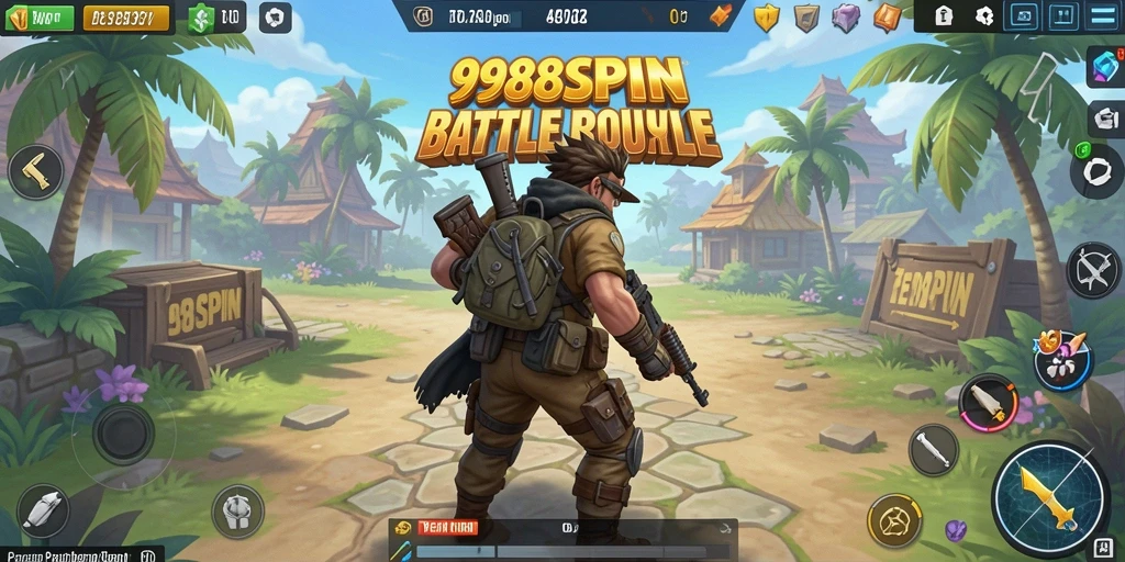 Gameplay seru dan mendebarkan di 988SPIN dalam pertempuran Battle Royale.