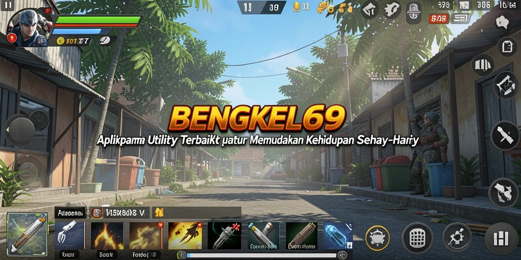 Screenshot utama BENGKEL69 menampilkan antarmuka pengguna yang intuitif dan fitur-fitur berguna.