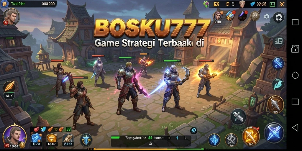 Tampilan gameplay menarik dan dinamis di BOSKU777.
