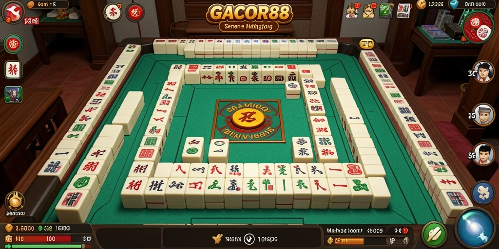 Gameplay menegangkan Mahjong di GACOR88 dengan desain yang menarik.
