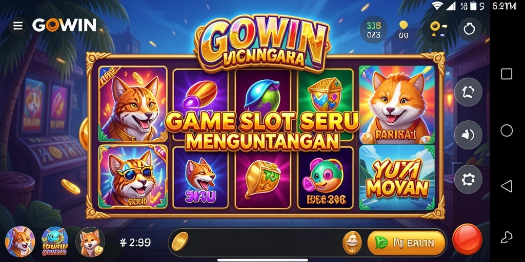 Tampilan gameplay Slot GOWIN yang seru dan menguntungkan.