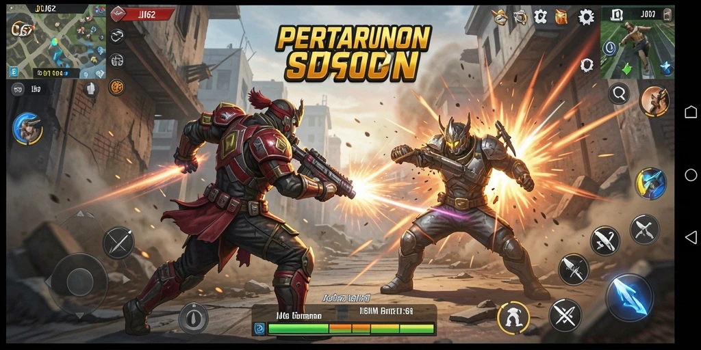 Tampilan gameplay <strong>JJ62</strong> yang menegangkan dan penuh aksi.