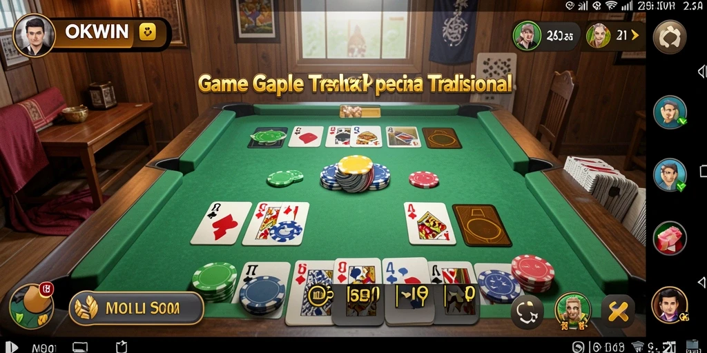 Gameplay seru dalam permainan gaple yang mendebarkan.