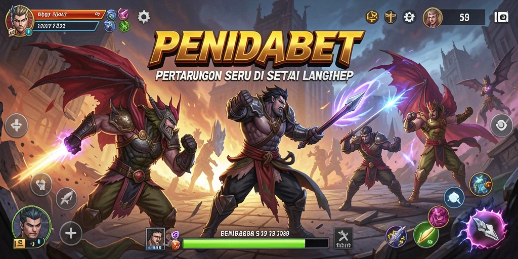 Screenshot gameplay PENIDABET menampilkan pertarungan seru dan grafis yang tajam.