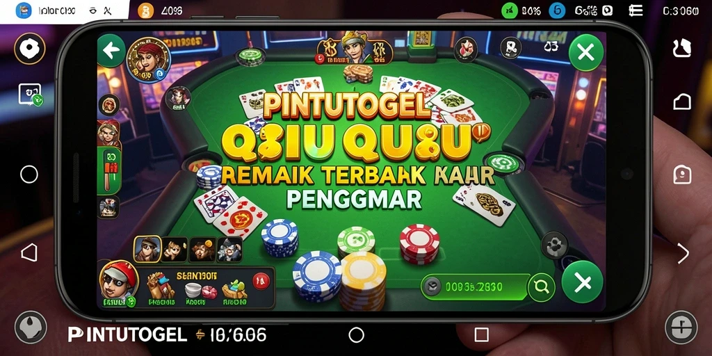 Screenshot PINTUTOGEL menampilkan gameplay seru QiuQiu.