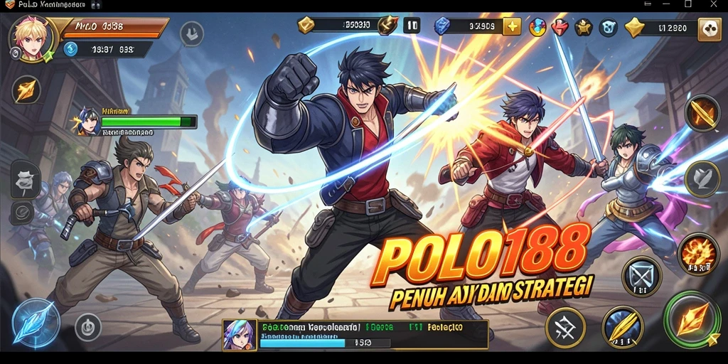Screenshot gameplay POLO188 dengan karakter Anime yang menarik dan aksi seru.