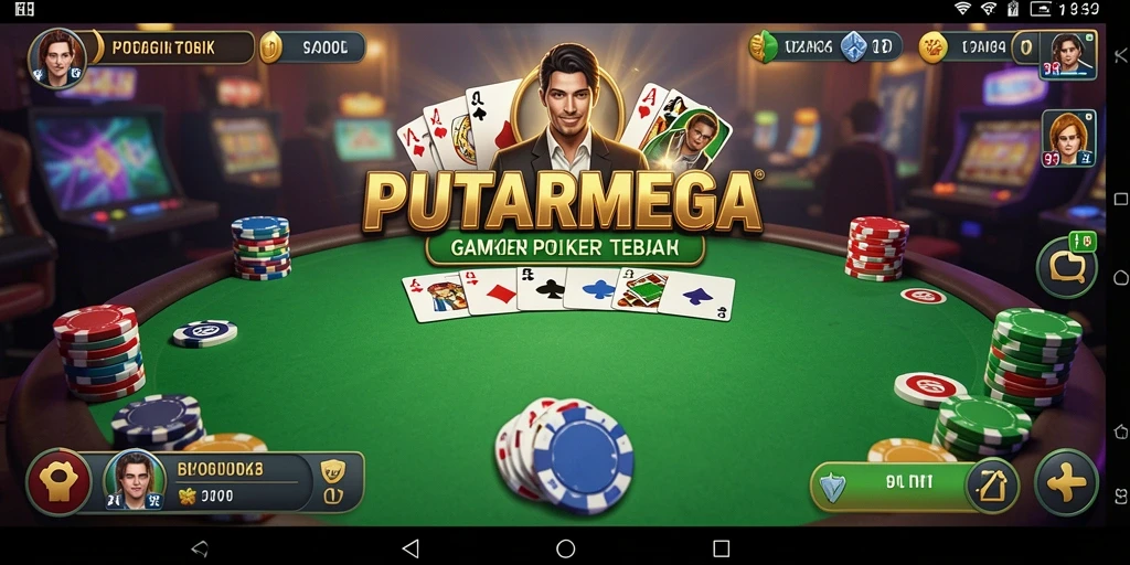 Tampilan gameplay Poker PUTARMEGA yang seru dan mengasyikkan.