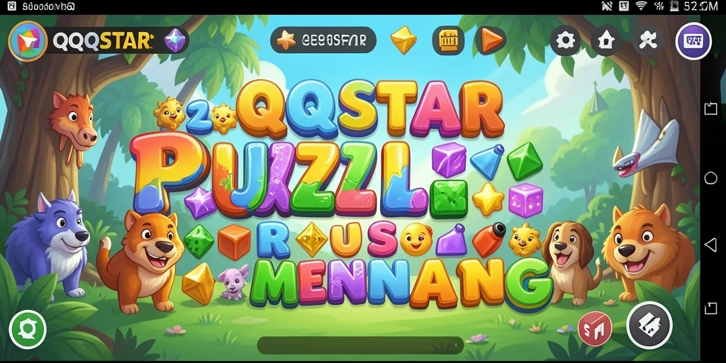 Tampilan gameplay seru dan menantang dari QQSTAR.