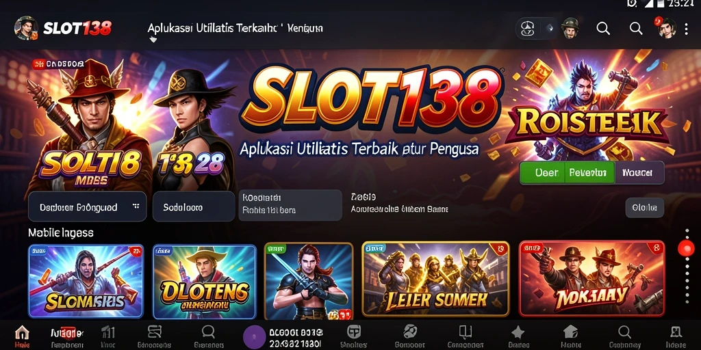 Tampilan antarmuka SLOT138 yang modern dan intuitif.