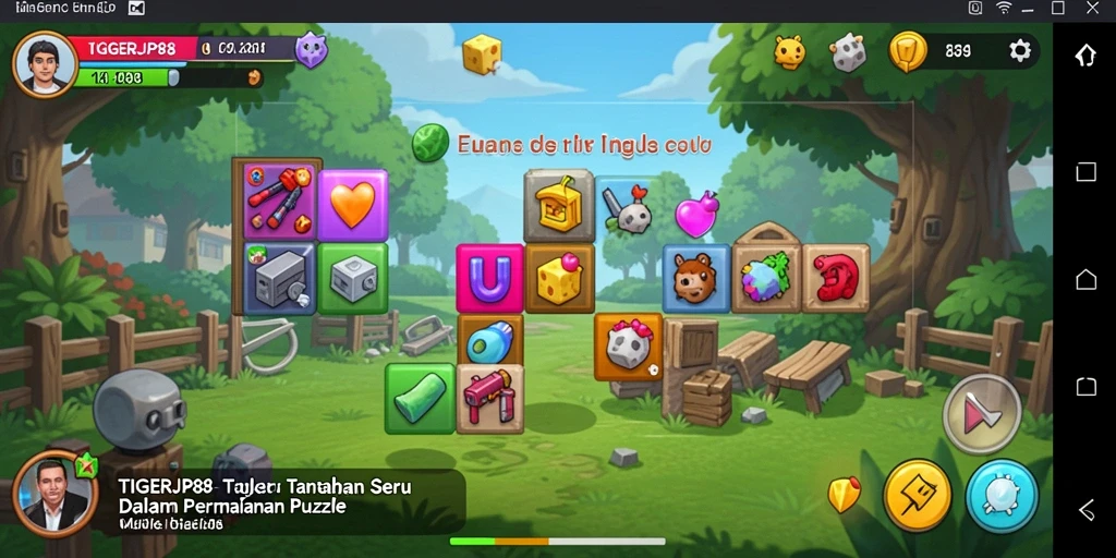 Tampilan menarik dari gameplay puzzle TIGERJP88 yang menantang.