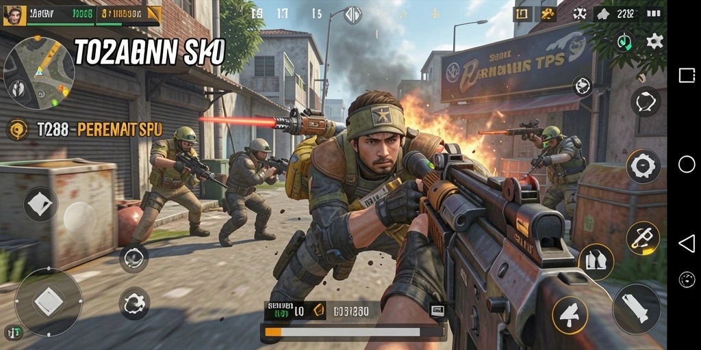 Tampilan gameplay TO288 dengan aksi seru dalam TPS.