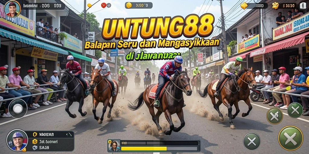 Tampilan gameplay balapan menegangkan di UNTUNG88 dengan grafis memukau.